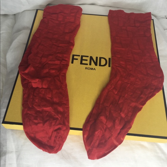 red fendi socks